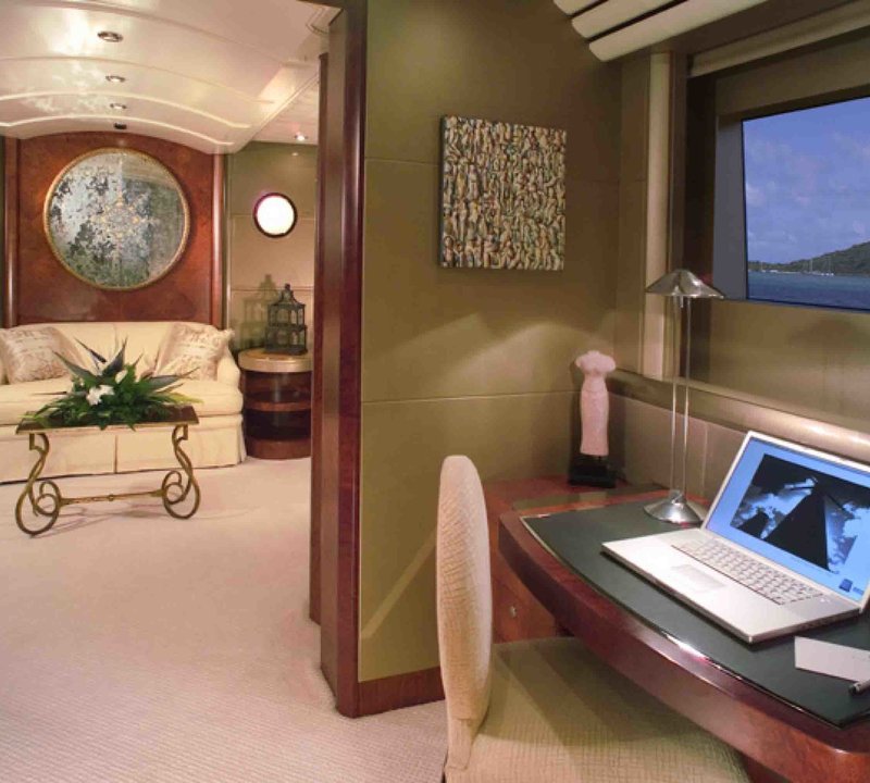 Main Master Office On Yacht SILVER DREAM