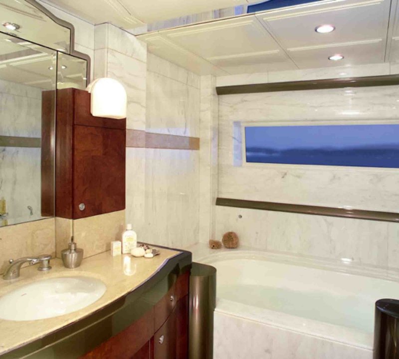 Main Master Bath On Yacht SILVER DREAM