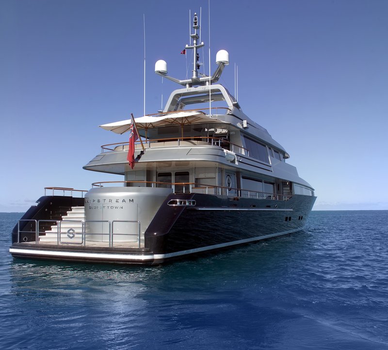 Aft Aboard Yacht SILVER DREAM