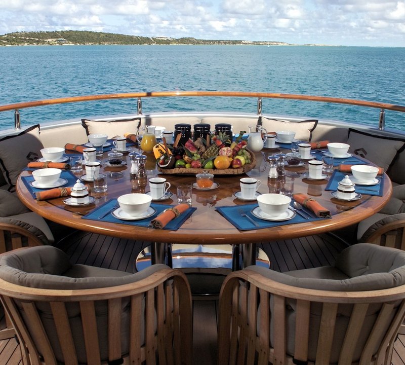 Deck Eating/dining On Board Yacht SILVER DREAM