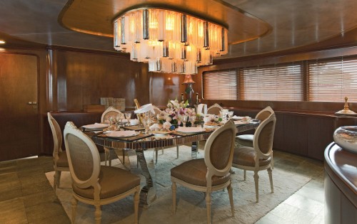 Eating/dining Area Aboard Yacht SIRAHMY