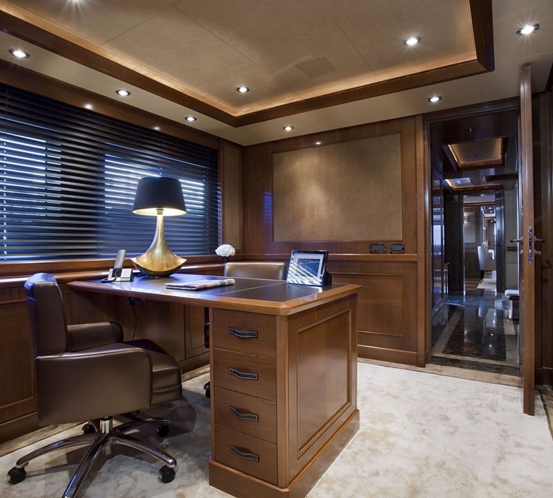 Main Master Office On Board Yacht SOFICO