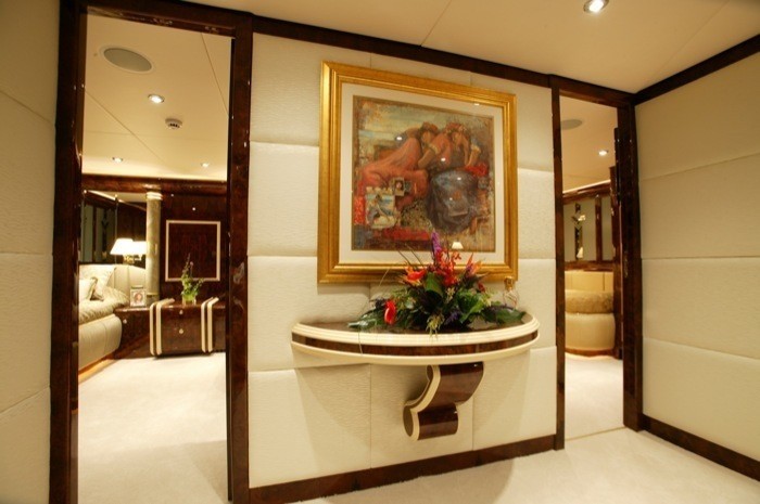 Hall On Yacht WORLD IS NOT ENOUGH