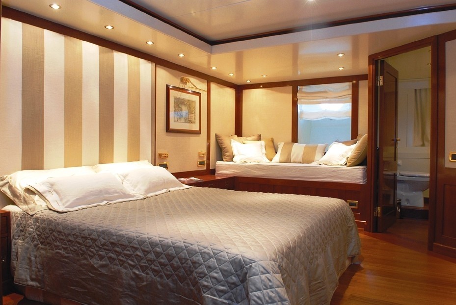 Cabin Including Sitting On Board Yacht ARIETE PRIMO
