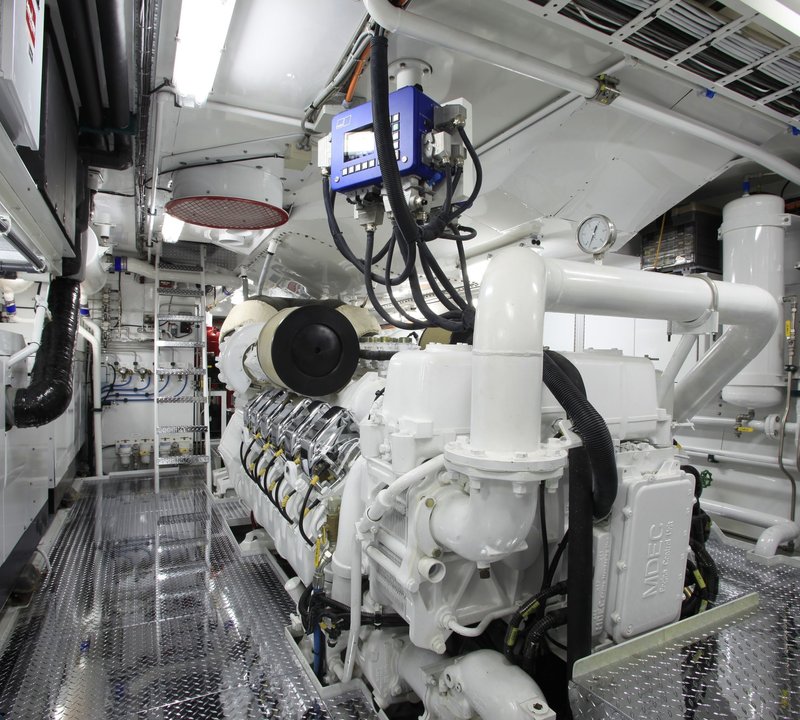 Engine Area Aboard Yacht AT LAST