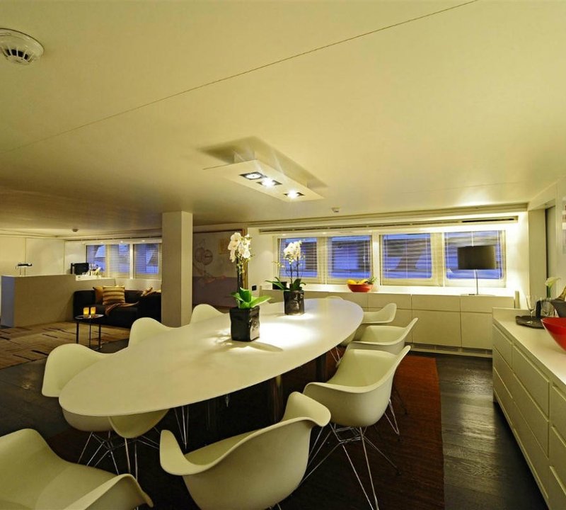 Indoor Eating/dining With Premier Saloon Aboard Yacht BERZINC