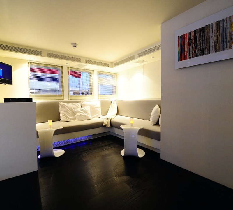 Top Deck Relaxing Corner Aboard Yacht BERZINC