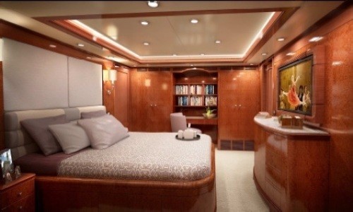 Guest's Cabin: Yacht CHECKMATE's Artist Rendering Pictured