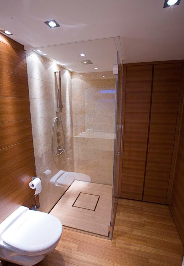 Showering Aboard Yacht SEAKID