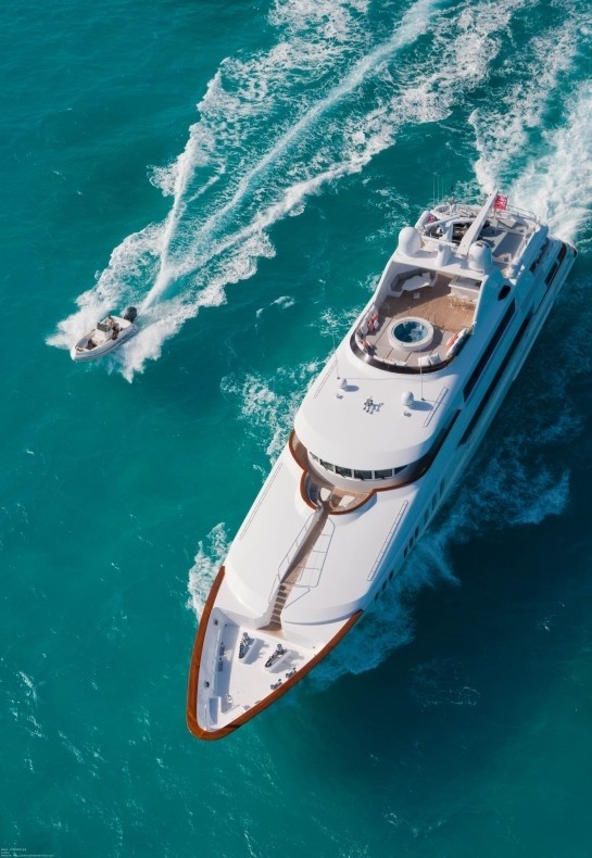 Above Including Ship's Tender On Yacht CARPE DIEM II
