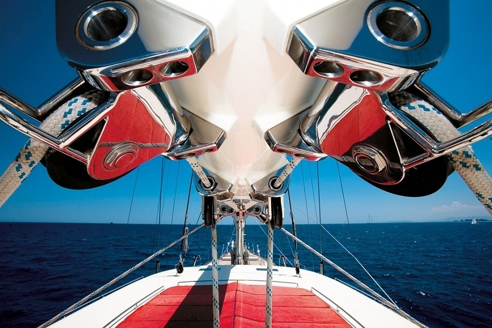 Deck Close Up Aboard Yacht HERITAGE