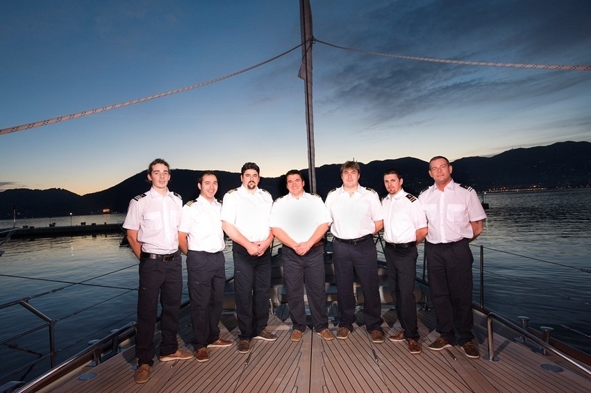 Crewmember's Aboard Yacht HERITAGE