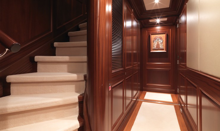 Stairway On Yacht MY LITTLE VIOLET