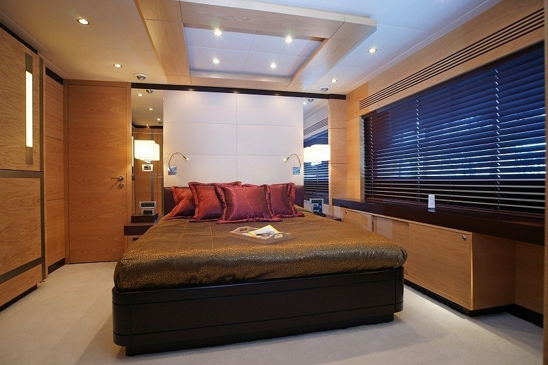Brown Guest's Cabin On Board Yacht TATIANA