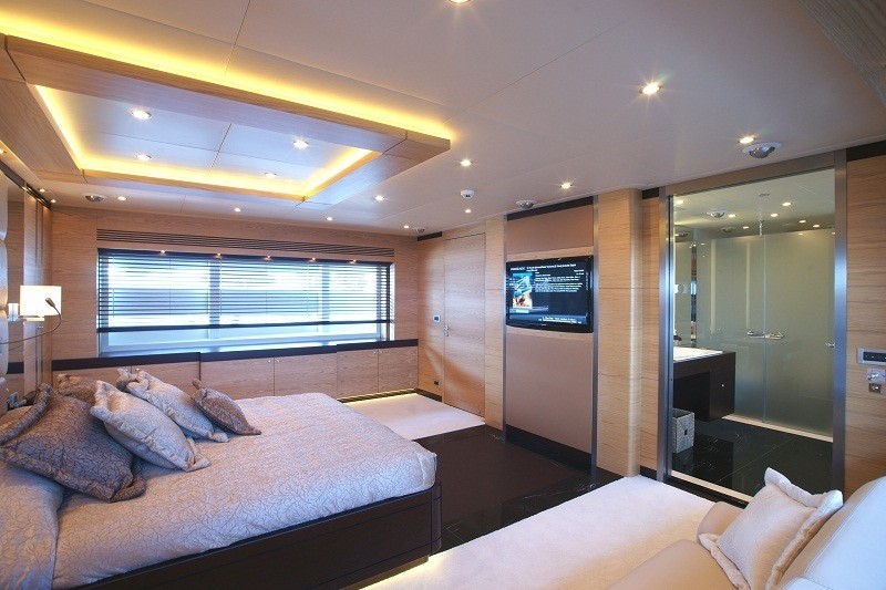 White Guest's Cabin Aboard Yacht TATIANA