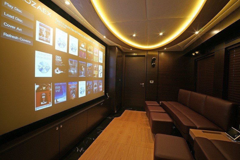 Movie Cinema On Board Yacht TATIANA