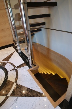 Stairway On Board Yacht TATIANA