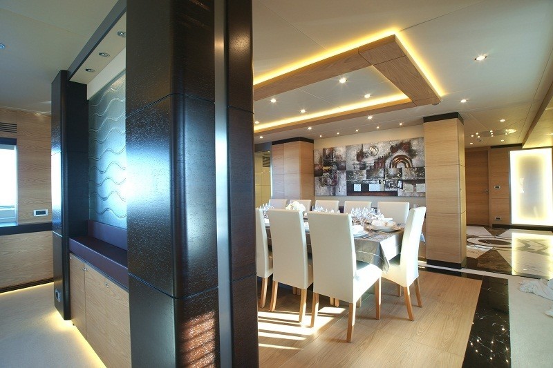 Eating/dining Saloon With Hall On Yacht TATIANA