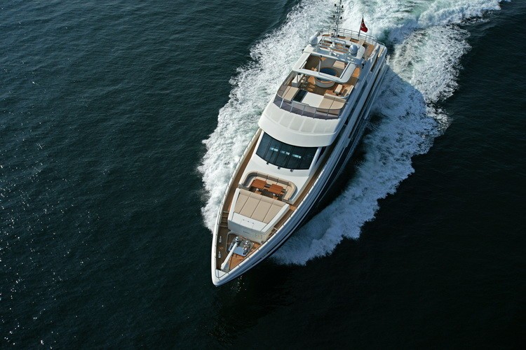 From Above On Board Yacht TATIANA