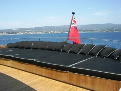 Sunbeds Aboard Yacht TUGATSU