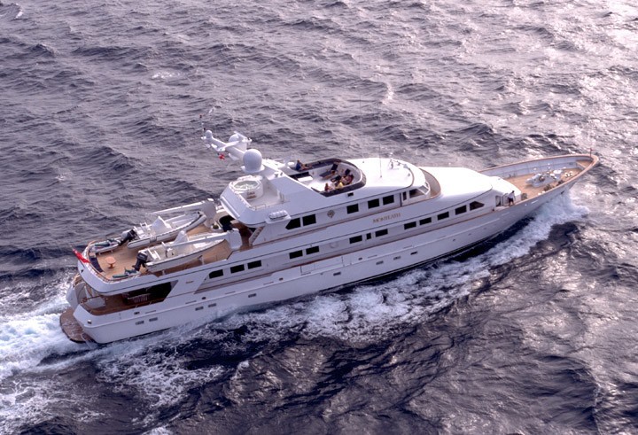 From Above Aspect On Board Yacht CONSTANCE