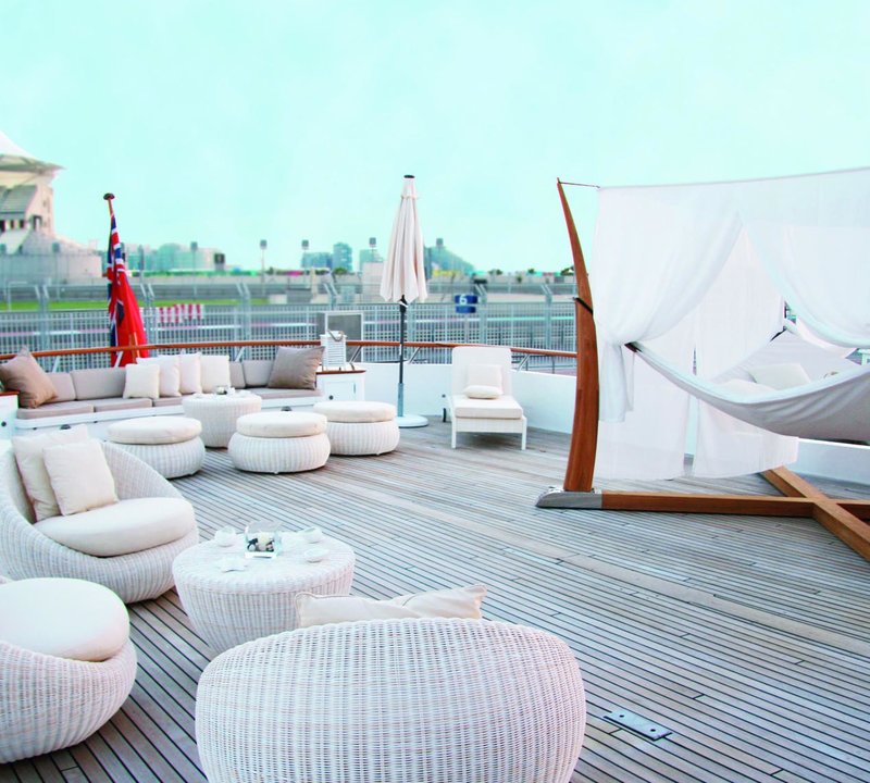 Aft Deck Aboard Yacht CONSTANCE