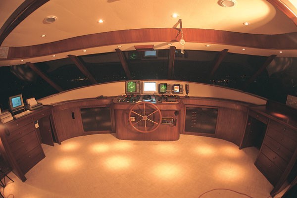 Wheel House On Yacht GOLDEN HEAD