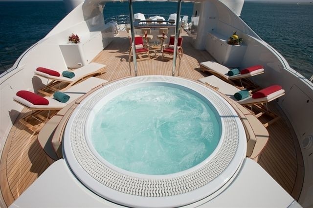 Above: Yacht KATYA's Jacuzzi Pool Image