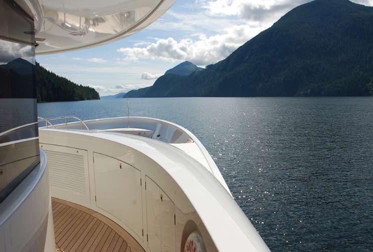 External Close Up Aboard Yacht KATYA
