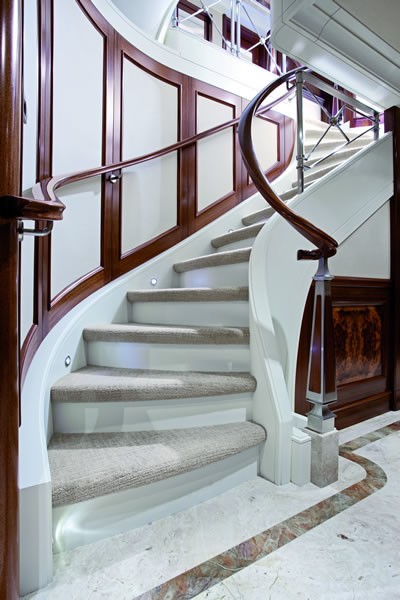 Stairway Aboard Yacht KATYA