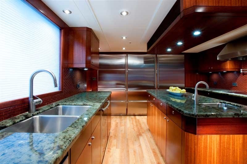 Ship's Galley Fore Aboard Yacht KATYA