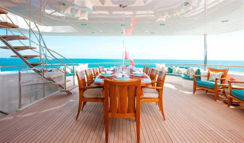 External Eating/dining Aboard Yacht KATYA