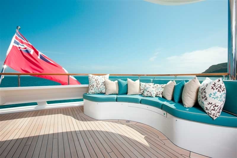 Sun Deck Sitting On Yacht KATYA
