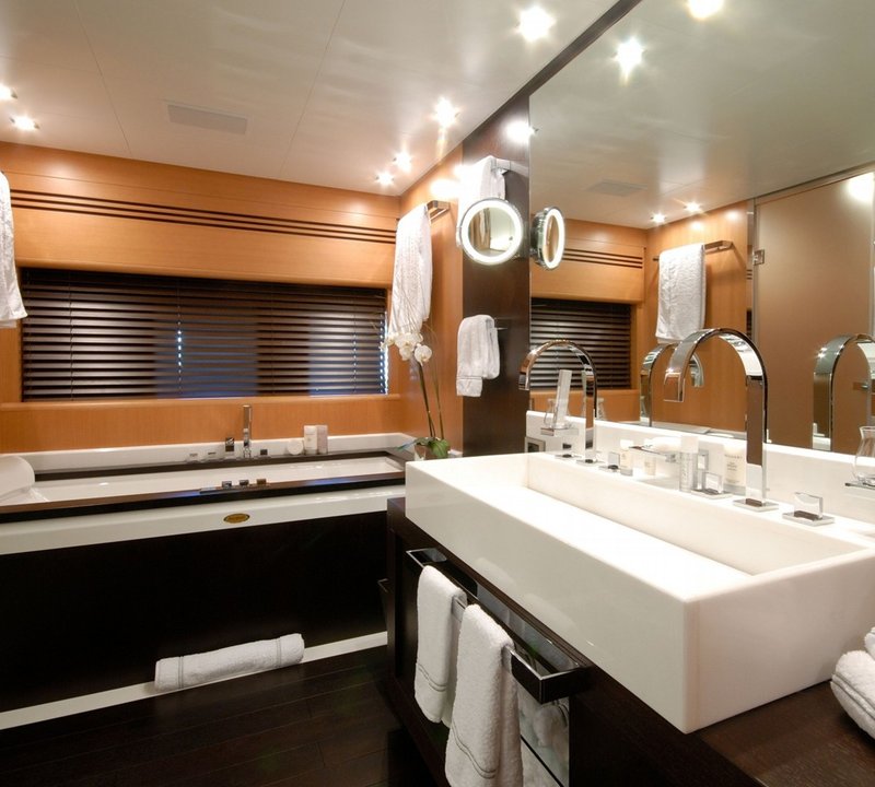 Main Master Bath Aboard Yacht PURE ONE