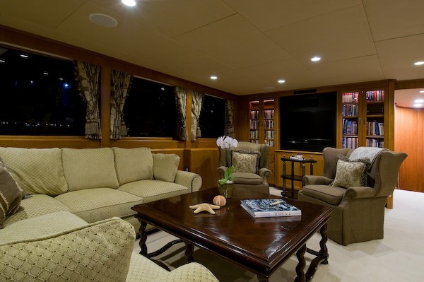 Premier Saloon Sitting On Board Yacht SEA FALCON II