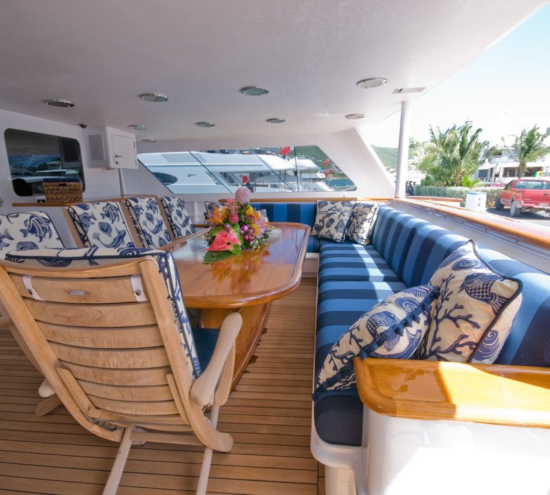 Aft Deck Outdoor Aboard Yacht SEA FALCON II