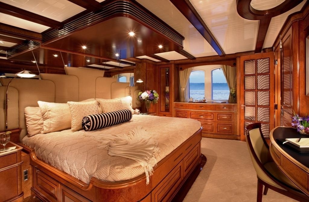Main Master Cabin Aboard Yacht SYCARA IV