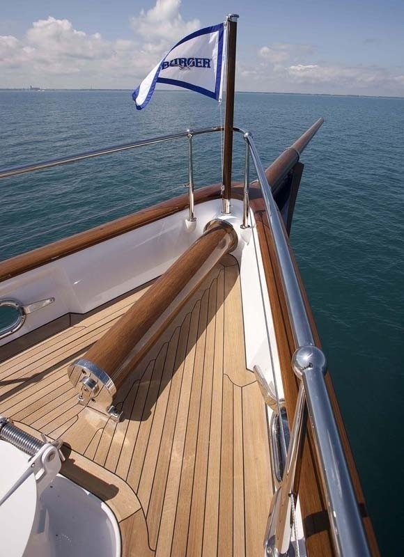 Ship's Bow Close Up Aboard Yacht SYCARA IV
