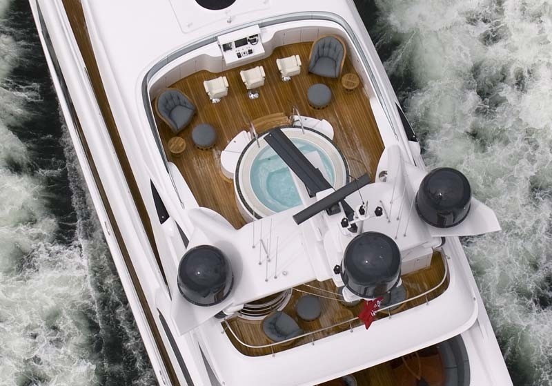 Jacuzzi Pool: Yacht USHER's Above Photograph