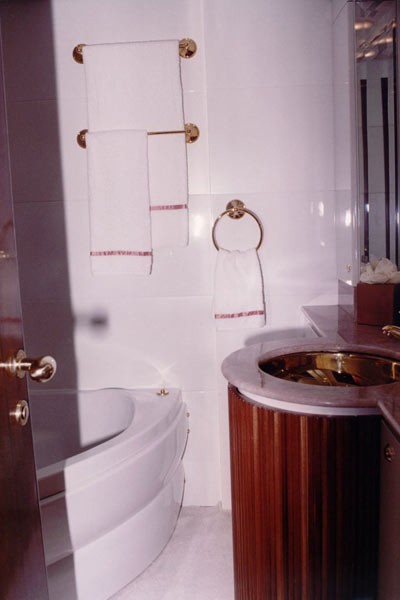 Daytime Toilet Aboard Yacht WHITE KNIGHT