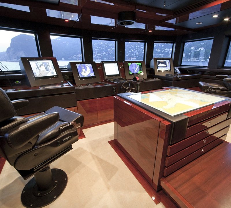 Bridgedeck Aboard Yacht WILD ORCHID I