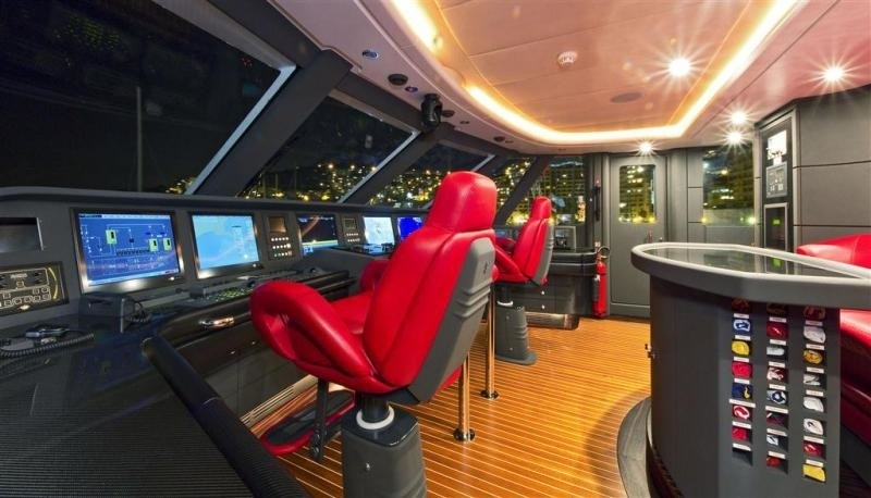 Evening: Yacht 360&DEG;'s 360 Bridgedeck Pictured