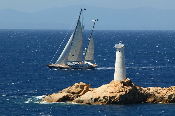 Aspect Taken From Shoreline On Board Yacht ANDROMEDA LA DEA