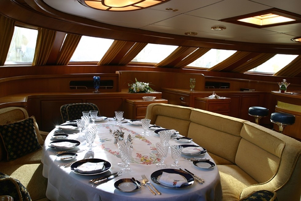 Eating/dining Saloon On Yacht ANDROMEDA LA DEA