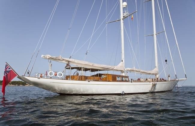 Overview Including Flag Aboard Yacht GWEILO