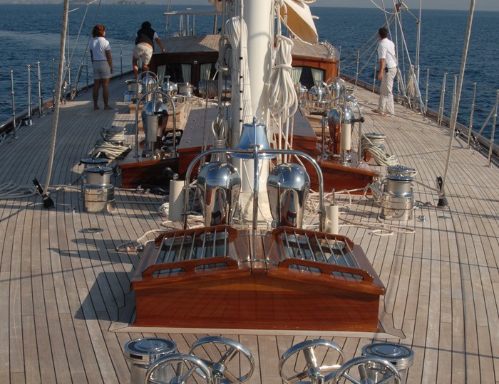 Deck Gear Aboard Yacht GWEILO