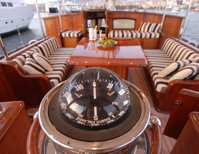 Close Up Aboard Yacht GWEILO