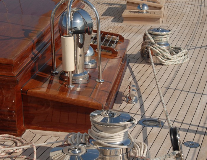 Close Up: Yacht GWEILO's Deck Captured