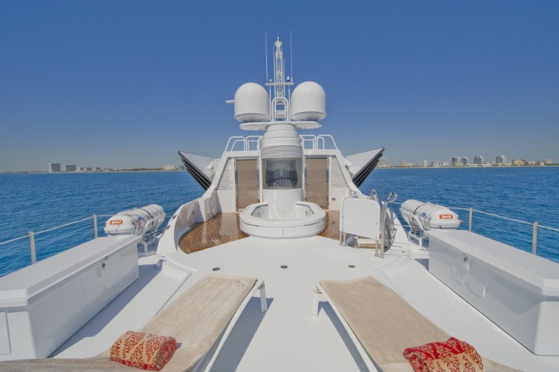Sun Deck On Yacht TRIUMPHANT LADY