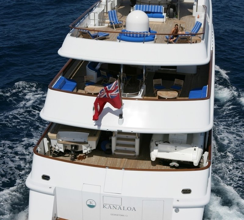 Aft Decks On Board Yacht KANALOA